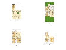金地紫乐府联排别墅,带前后小院,带车位 看房有钥匙