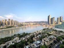 江北嘴CBD,寰宇天下B区全江景豪装大平层,正看两江交来福士