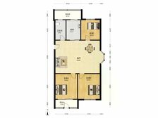 【拥金1】世纪花园(南开区) 3室1厅 134.77平 1楼