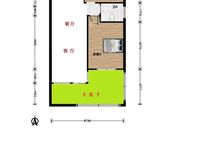 一楼带大院子,3房改成的2房2厅,地铁口,公园边上,空关急售
