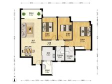 采光好无公摊有钥匙双卧朝南富元利和豪庭一期