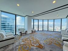 一手直租,免租一年,大冲商务中心整层精装,高层看海景,地铁口