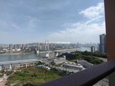 北滨路高颜值、精装看江平层看来福士、270°采光、横厅双套房