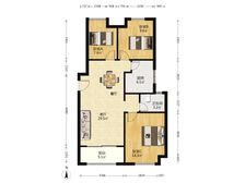 虹桥正荣府 3室2厅 93.94平