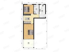 一梯两户,大两房,交通便利,精装修