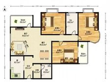 虹叶茗园 140平3居 南向精装修