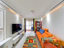 奥体商圈 万科新都荟三室一厅 户型方正 带家具出售