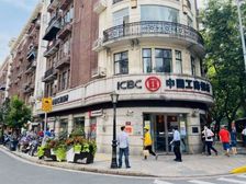 杭州市中心西湖文化广场,沿街转角银行铺,年租金72万