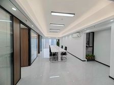 龙光世纪,精装修3加1格局,带办公用具,高层视野开阔