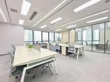 成都CBD好招人丨4隔间16工位丨金融城正看双子塔丨高区视野
