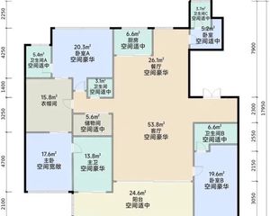涵云府 295平4居 南向毛坯 自住保养好 东部第四代住宅