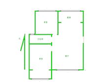 东风路次新房 南北通透H户型 毛坯随意装 急售
