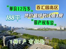 总价醉便宜的江景3房 带保姆间 1梯1户 看房有钥匙