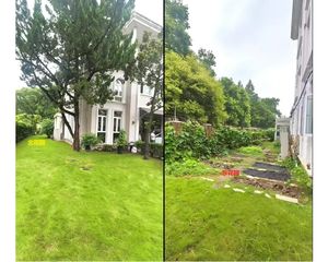 临河独栋地上三层7房无地下室占地近一亩花园非常大!近西郊宾馆