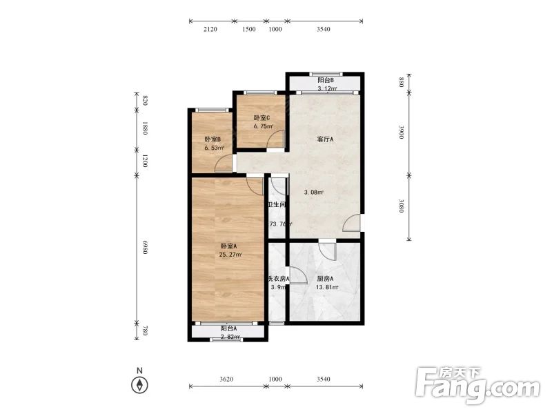 紫金长安小区租房,三室一厅,航天航天桥紫金长安精装2居近航天科工