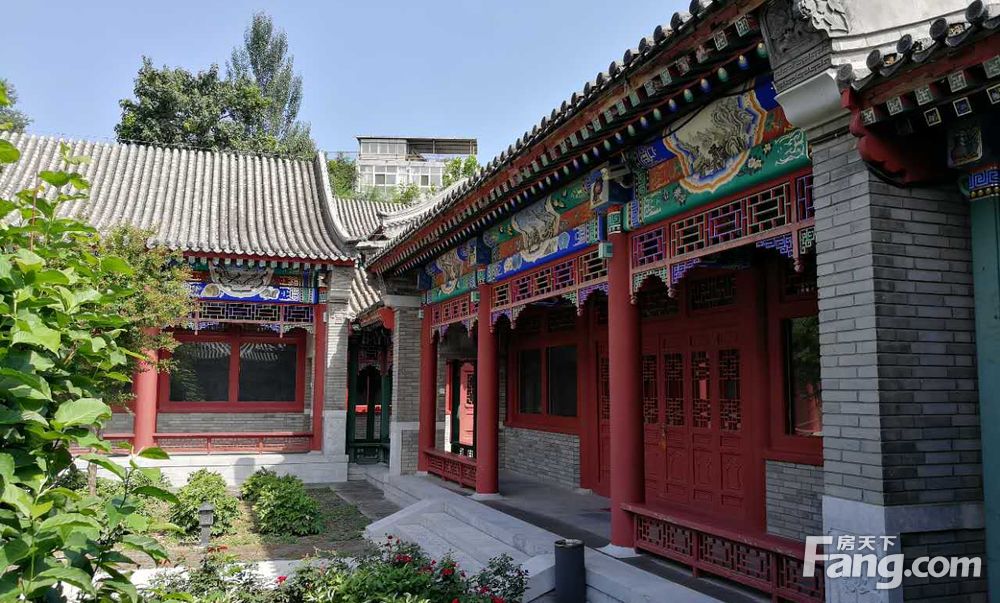 水长城老北京四合院小区租房,九室九厅,朝阳区东南四环大型四合院接待