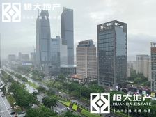 国贸中心对面,中区7字转角位,超大玻璃窗,正望东莞大道全景