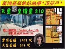九龙站 高鉄站新鸿基天玺顶层户 精装修高增值! 低税购香港房