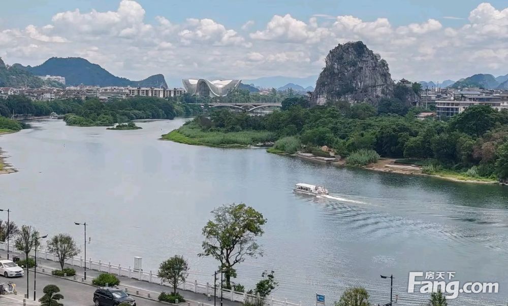 漓江郡府两面转角临江270度宽视野大平层,桂林七星区屏风兴进漓江郡府