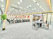 岳麓区滨江茶子山4号线地铁口,大面积办公室出租,豪装带家具