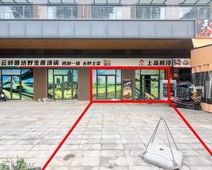 温江凤栖楠庭全业态商铺水电气烟道四通92平米一口价180万