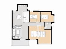 东方名苑臻锦园 4室2厅 南