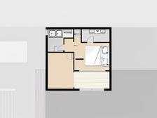 幸福公社二期 1室1厅 东南