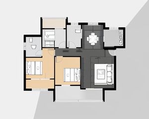 二环边交通便利清水毛坯大三房满五唯一无个税