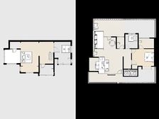 名悦山庄带院子 带露台 下复式的精装房 户型方正好用