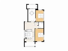 翠竹中区 108平两室56万可谈 南北通透 户型好随时签约