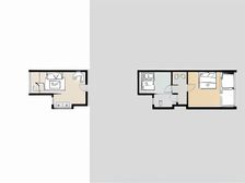 东南向上复式,两房带精装修,自住保养好