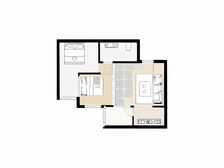 毓秀小区 中楼层 双南卧室 采光好 闲置出售 双南卧室