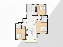 飞机户型无增值税+中Y空调+地暖+品质小区+老客户委托