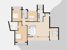 观澜高尔夫北门旁边大四房出售!精装修!