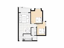 骏景高尔夫两房一卫,高楼层,采光好,