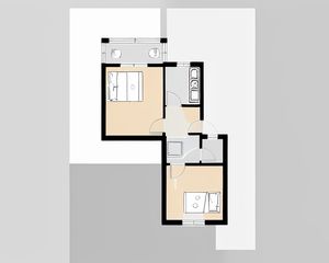 南虹雅园 2室1厅 南