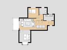 落地窗 采光相当好 厨卫带窗 山水兴城 94平