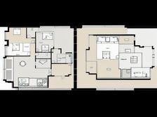 正看高尔夫正看湖客厅挑高带3露台带大入户东西厨