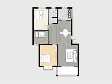 幸福里120平带储藏室精装三室58万
