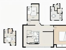 大别墅,3加2复式结构, 接受正常首付 位置好小区中间