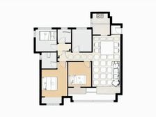 正地铁口 次新小区 龙湖精装大四房两卫 价格好谈