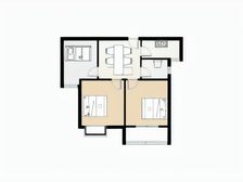 金秋家园二房二厅 精装修 看房方便