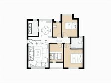 中骏天璟 3室1厅 南