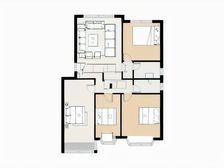 国际海水浴场南,蓝天广场住人的一楼精装修的,3室