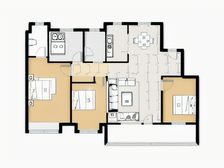 保利和府,精装洋房四室两厅,已封阳台,可以贷款