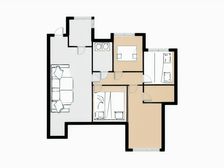 4房2厅 视野开阔 位于小区中 心位置
