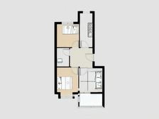 湖光海景A区 2室1厅 南 北