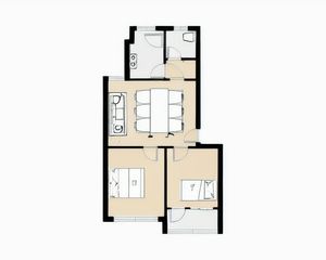 安居苑4楼,精装套二带储藏室拎包入住
