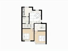 新都汇商场旁边 双南户型采光好满五苇一可拎包入住