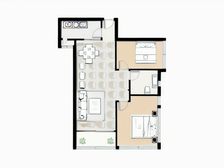 东方巴黎很好的两房 景观房 看浦东三件套 带阳台